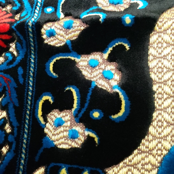 Vintage Turkish velvet Islamic Prayer Rug Mecca Mosque Tapestry Wall Hanging - Picture 11 of 16